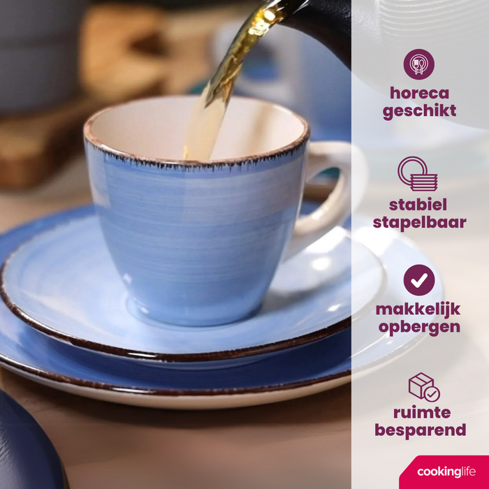 Cookinglife Eierdopjes Delice Blue - 6 stuks