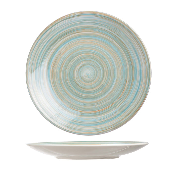 Cosy & Trendy Ontbijtborden Turbolino Blauw ø 22 cm - 6 stuks