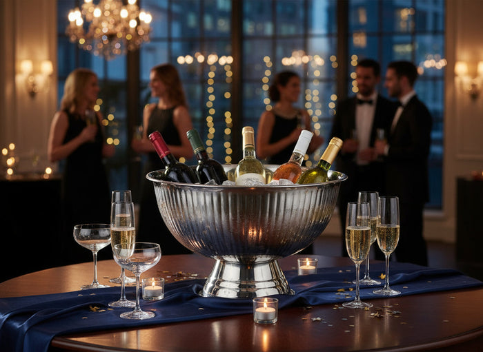 Cookinglife Champagne Emmer - Champagneschaal - Chroom RVS ø 39 cm