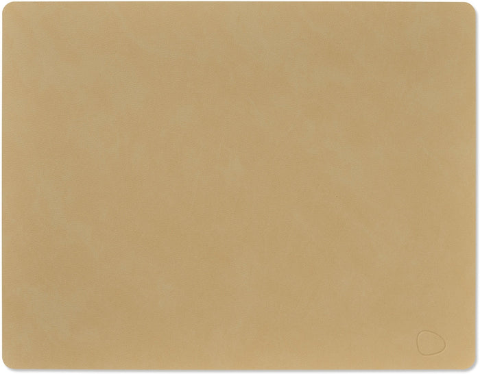 LIND DNA Placemats Nupo - Leer - Khaki - 45 x 35 cm - 2 Stuks