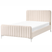Beliani - LUNAN - Tweepersoonsbed - Beige - 120 x 200 cm - Fluweel