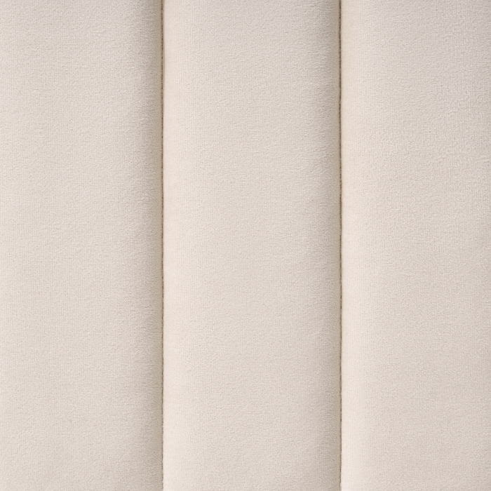 Beliani - LUNAN - Tweepersoonsbed - Beige - 120 x 200 cm - Fluweel