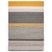Nordic Weavers Wollen vloerkleed strepen Lett - okergeel|grijs -