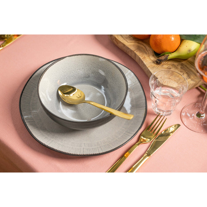 Cookinglife Serviesset Nola Warm Grey 18-delig | 6 personen