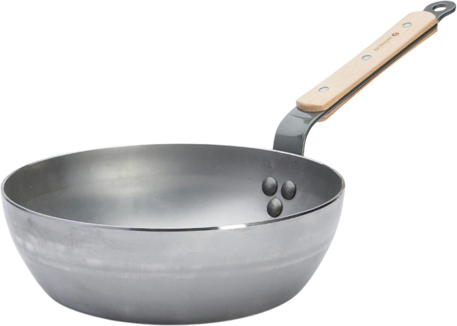 De Buyer Hapjespan - Sauteuse - Mineral B Hout - ø 24 cm | 2.5 liter - zonder anti-aanbaklaag