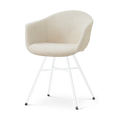 Nolon Noa-Otis Eetkamerstoel Cotton Beige - met Armleuning - Wit