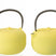 J-Line theepot - metaal - geel - 2 stuks