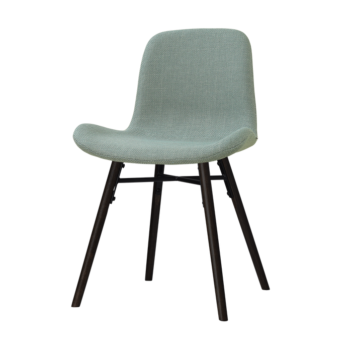 Nolon Nena-Fé eetkamerstoel saliegroen - zwart houten onderstel