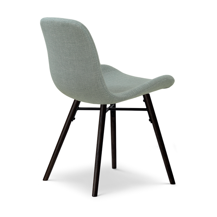 Nolon Nena-Fé eetkamerstoel saliegroen - zwart houten onderstel