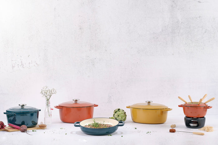 Cosy & Trendy Braadpan Fontestic Gietijzer Black Ø 24 cm | 4.6 Liter - Geëmailleerd