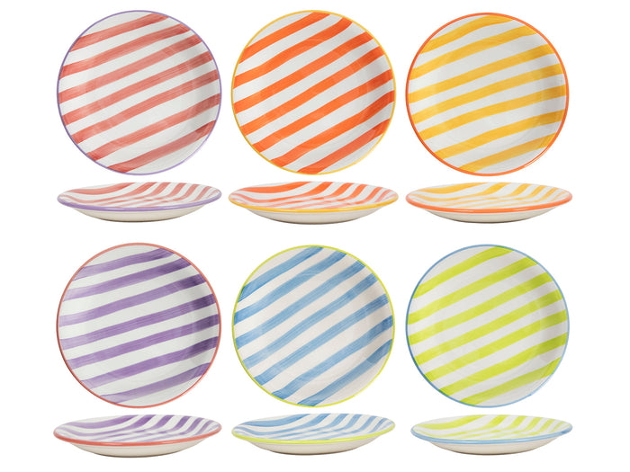 Cookinglife Ontbijtborden | Dessertborden Summer Vibes ø 19 cm - 6 stuks