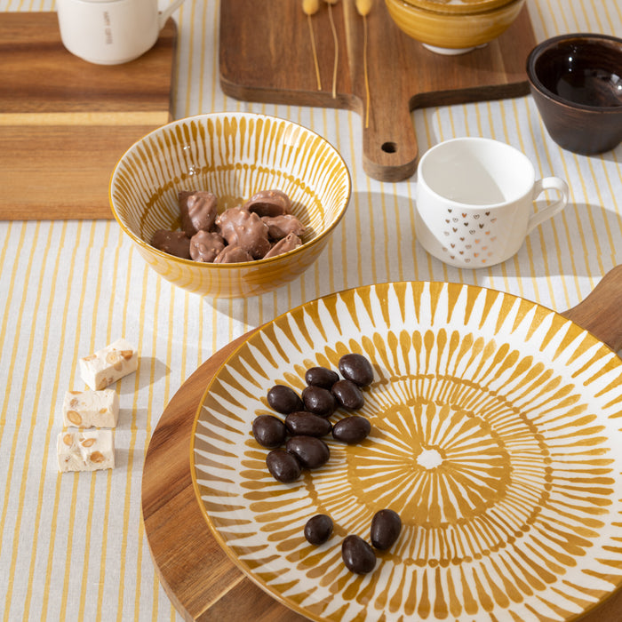 J-Line bord Jam - porselein - wit|oker