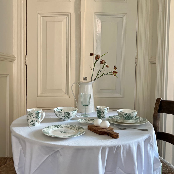 Kom 13 cm Bloemen groen