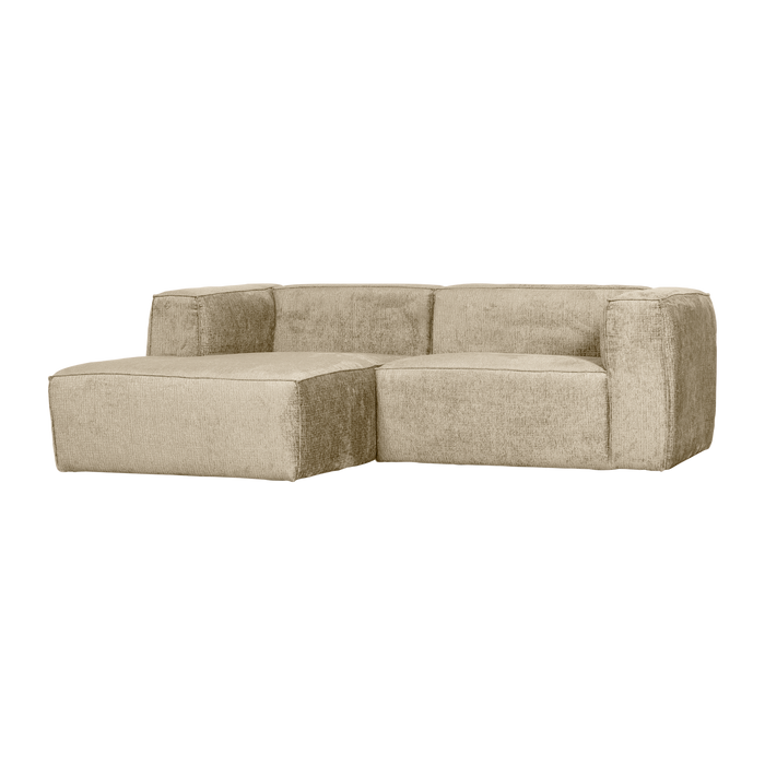 WOOOD Bean Chaise Longue Bank Links - Structure Velvet - Buttermilk