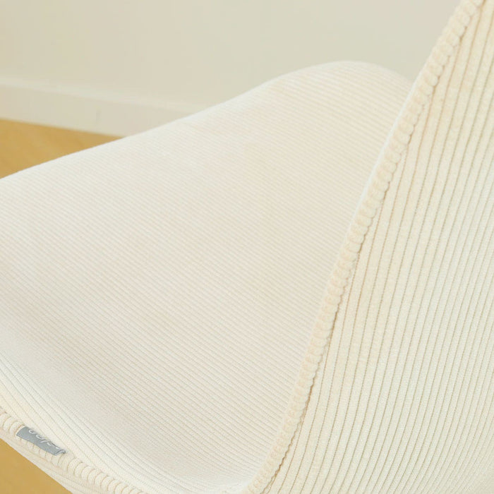 Nolon Nena-Fé Eetkamerstoel Rib Beige - Walnoot Houten Onderstel