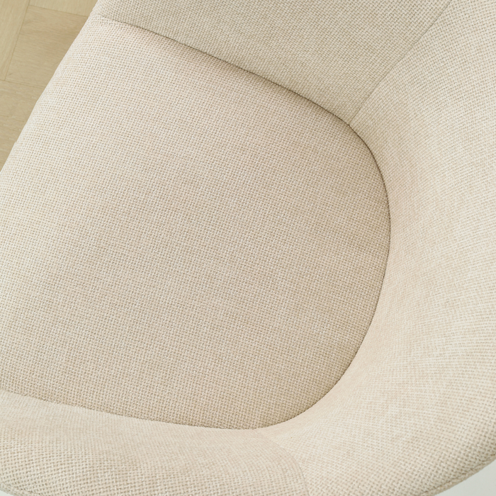 Nolon Nino-Otis Barkruk Cottonbeige - Wit Onderstel - 65 Cm