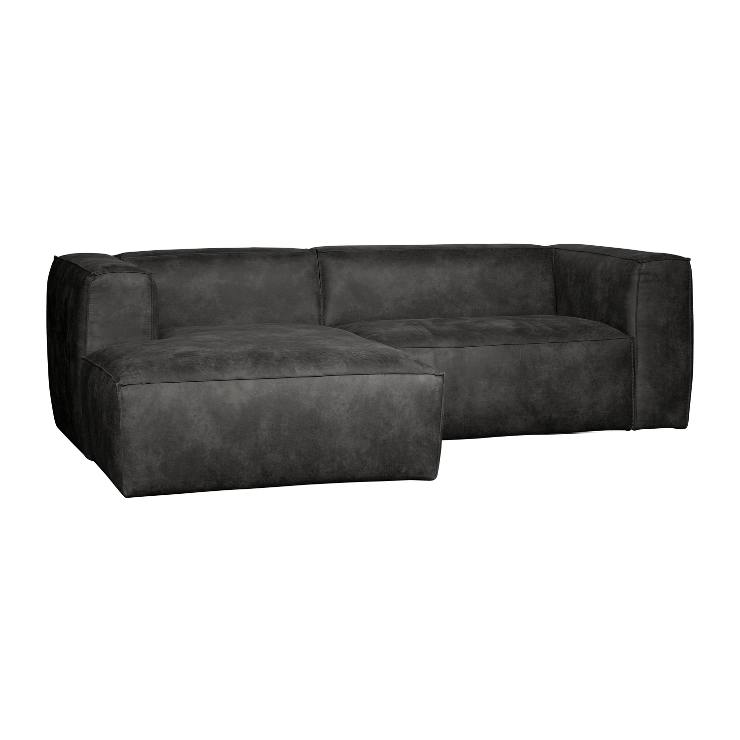 WOOOD Bean Chaise Longue Bank Links - Ecoleer - Zwart - 73x254x178