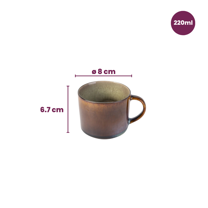 Cosy & Trendy Koffiekopjes | Senseokopjes - Quintana Green - 220 ml - 4 Stuks