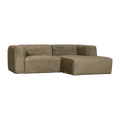 WOOOD Bean Chaise Longue Bank Rechts - Structure Velvet - Spices