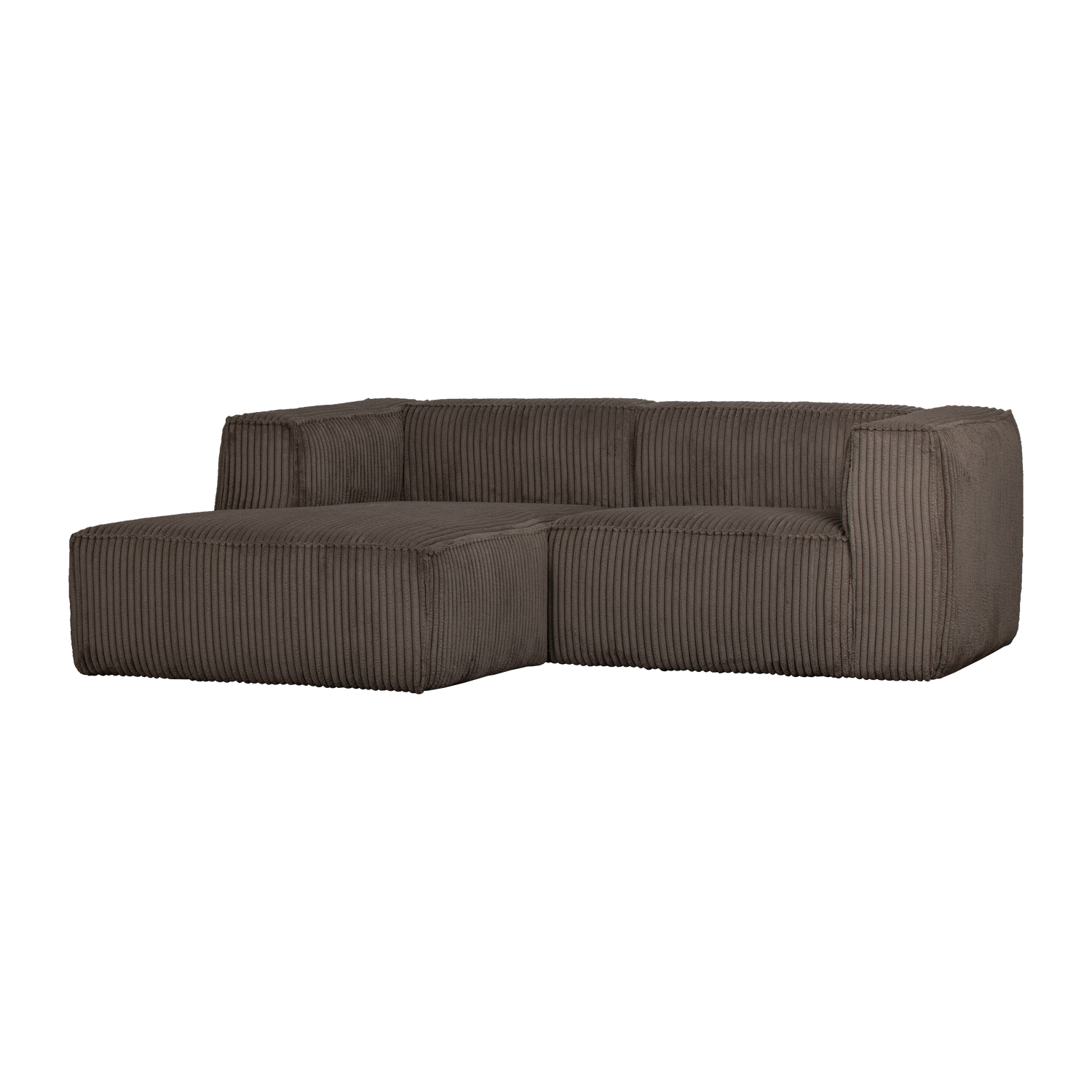 WOOOD Bean Chaise Longue Bank Links - Ribstof - Mud - 73x254x178