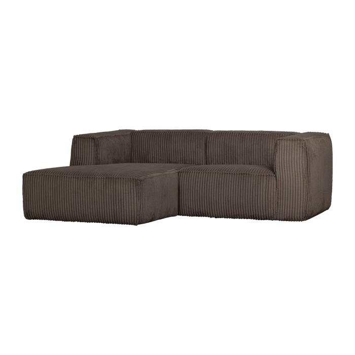 WOOOD Bean Chaise Longue Bank Links - Ribstof - Mud - 73x254x178
