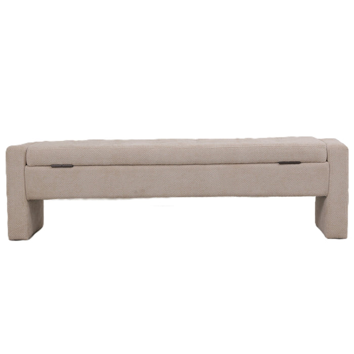 PTMD - Bankje Sidney - Beige - 160x41x45cm