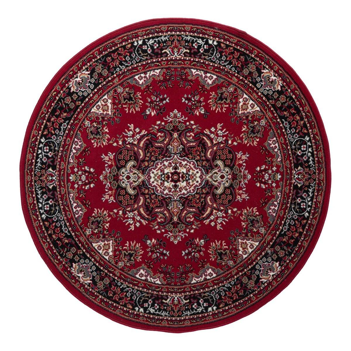 Interieur05 Rond Vintage vloerkleed Nain Perzisch Rood - 100 x 100 cm