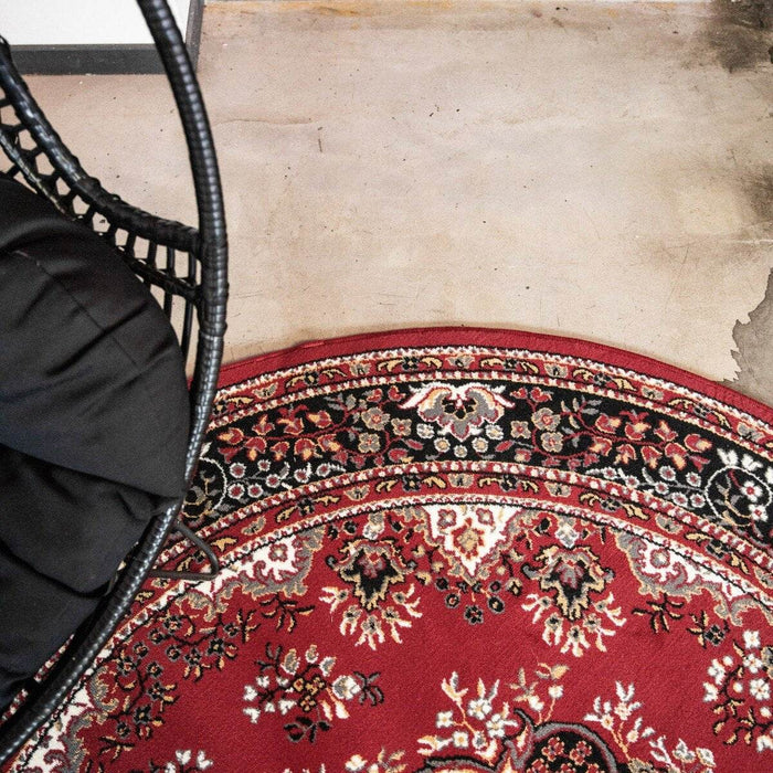 Interieur05 Rond Vintage vloerkleed Nain Perzisch Rood - 100 x 100 cm