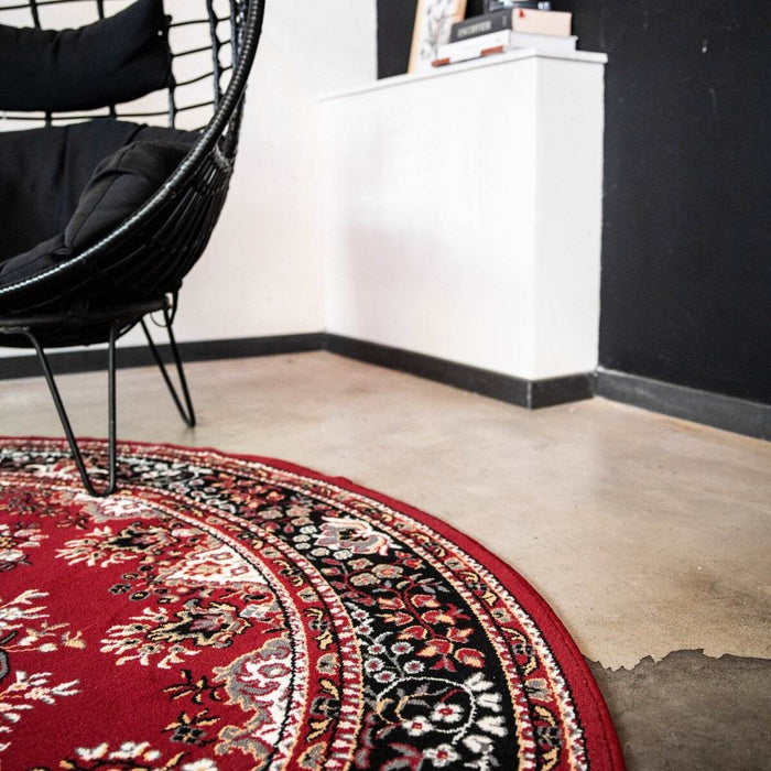 Interieur05 Rond Vintage vloerkleed Nain Perzisch Rood - 100 x 100 cm
