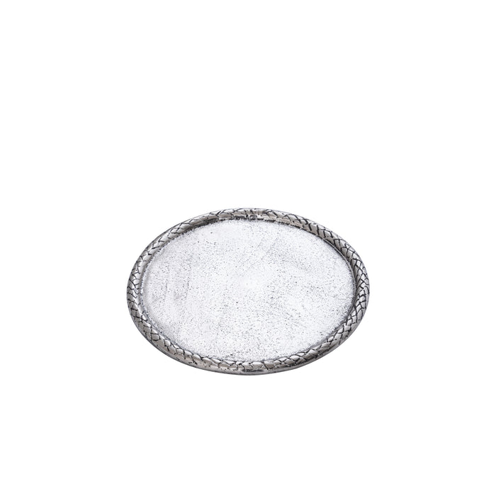 PTMD - Schaal Fahdi - Zilver - 25x25x2.5cm