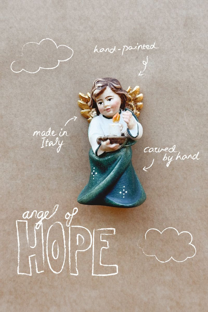 Sissy-Boy Groene houten kerstengel