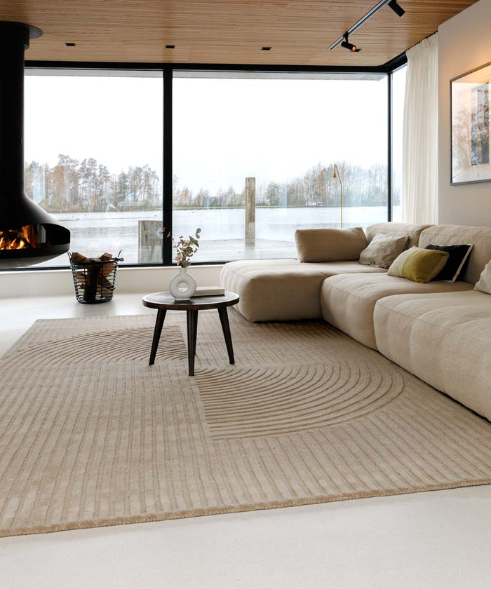 Nordic Weavers Japandi vloerkleed - Balans beige - 120x170 cm