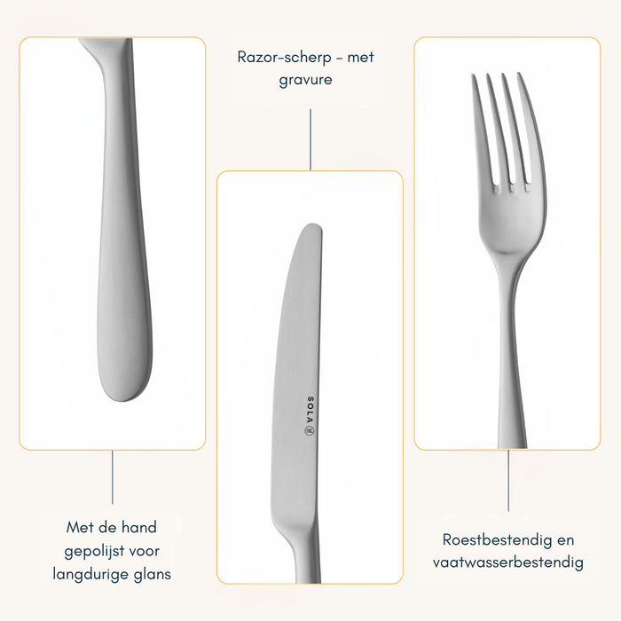 Sola Bestekset Nordica MAT 24 delig