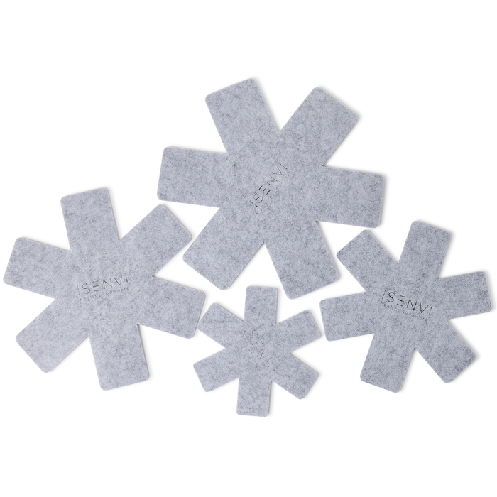 Hunter pannenbeschermers - set 4 stuks - grijs