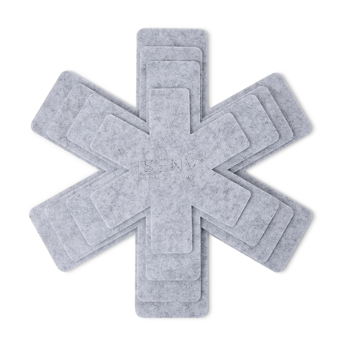 Hunter pannenbeschermers - set 4 stuks - grijs