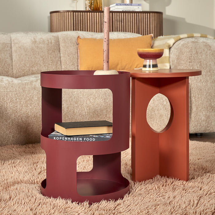 by fonQ Rondo Bijzettafel - Bordeaux