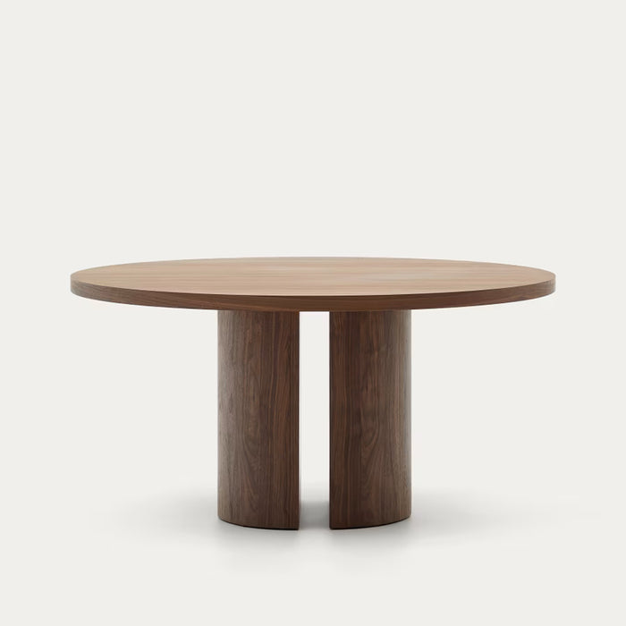Kave Home Nealy Eettafel Ø 150 cm - Walnoot