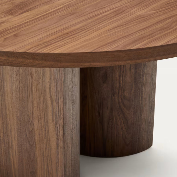 Kave Home Nealy Eettafel Ø 150 cm - Walnoot