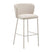 Kave Home Ciselia Barkruk - H 75 cm - Beige / Beige