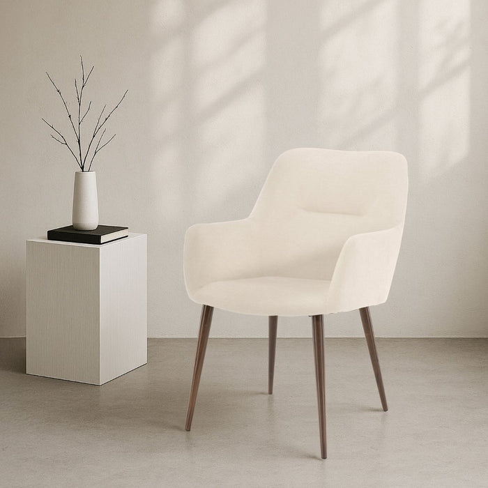 Fjôrd - Eetkamerstoel Beige Stof - Tomorrow - Set van 2