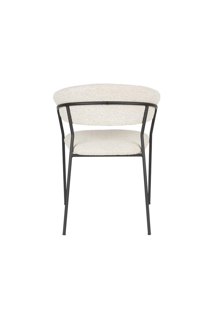 Giga Meubel - Eetkamerstoel Beige|Zwart - Zeri - Set van 2