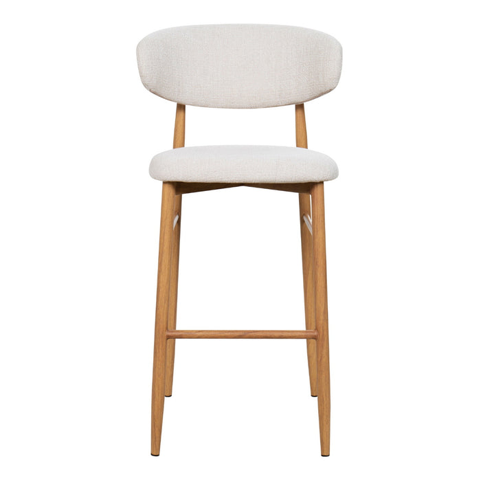 Giga Meubel - Barkruk Alexia Beige|Naturel  - Set van 2