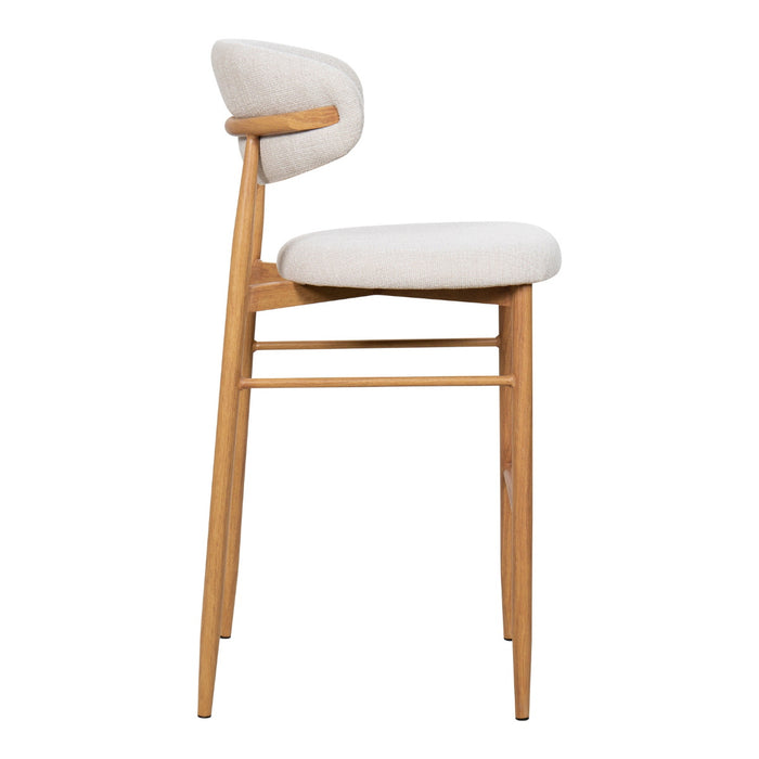 Giga Meubel - Barkruk Alexia Beige|Naturel  - Set van 2