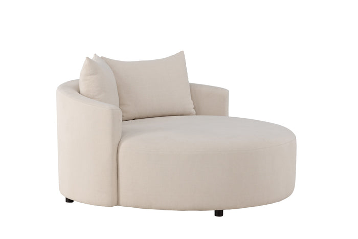 Fjôrd - Loveseat Beige Linnen - 118x118x72cm - Kelso