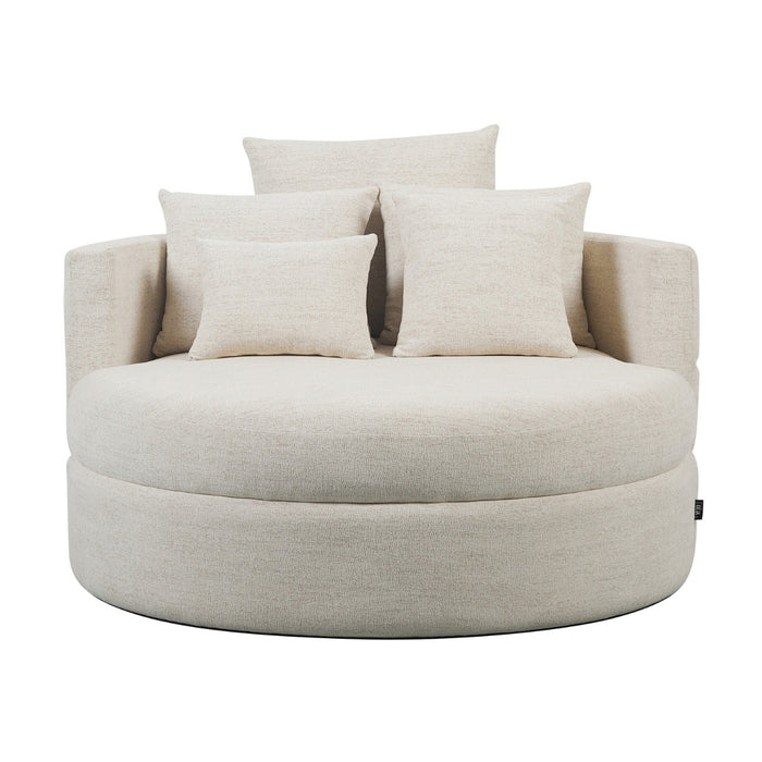 DÉJA Living - Loveseat Beige Stof - 124x124x84cm - Miles