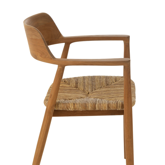 J-Line stoel Hiro - teak hout - naturel