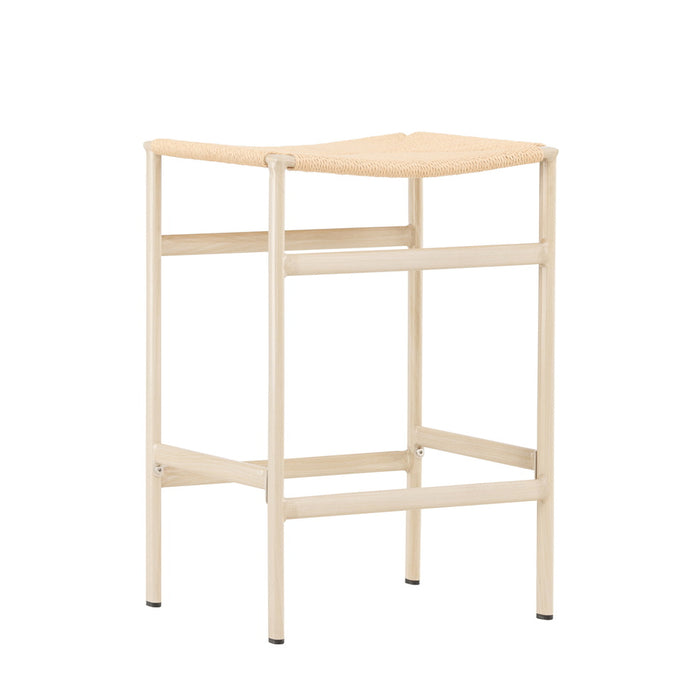 Fjôrd - Barstoel Beige Touw - Polly - Set van 2