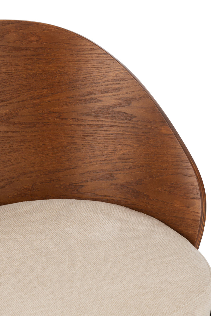 J-Line stoel Lone - multiplex|metaal - bruin|beige