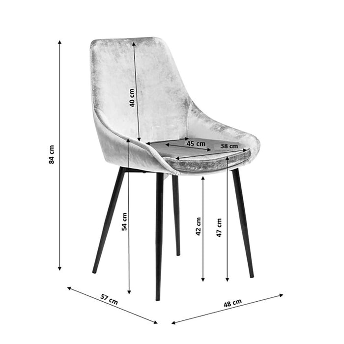 Stoel East Side Flower Fever blauw Kare Design