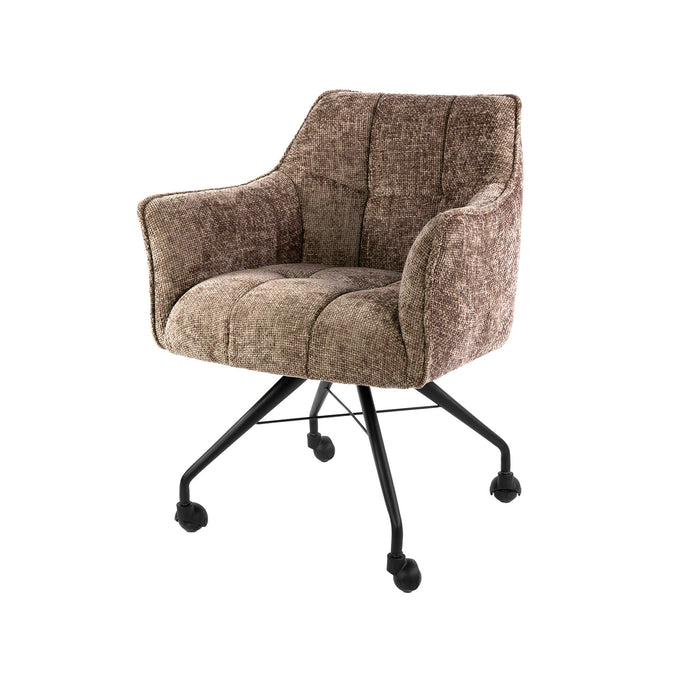 Hoyz Collection - Armstoel Raster Wieltjes Verpakt Per 2 - Hoven Taupe